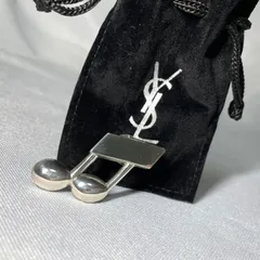YVES SAINT LAURENT イヴサンローラン 音符デザイン ヴィンテージ ブローチ シルバー 男女兼用 アクセサリーのサムネイル