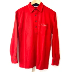80s！90s！ヴィンテージ◎ (^w^)b Arnold Palmer アーノルドパーマー ウール混 ハーフボタン 長袖 ポロシャツ 胸ポケット ゴルフ golf カジュアル トップス レッド 赤 メンズ 男性 M