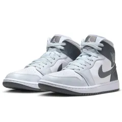 [ナイキ] エア ジョーダン 1 ミッド W AIR JORDAN 1 MID ホワイト/スモークグレー BQ6472-113 27.5cm [27.5 cm]