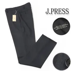 新品 J.PRESS MEN ジェイプレス  Jプレス 【ESSENTIAL CLOTHING】定番 ビジネス スラックス　ソリッド ウールパンツ キレイめ ジャケパン セットアップパンツメンズ 日本製ウール ドレス パンツ スラックス 79/88のサムネイル