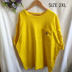 【2XL】海外古着　carhartt カーハート　黄色　イエロー　シンプル　Tシャツ　ゆったり　大きいサイズ