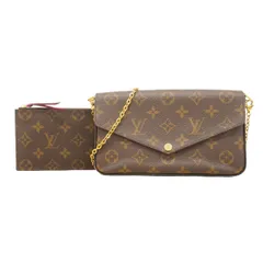 【6bd4979-k】ルイヴィトン ショルダーウォレット モノグラム ポシェットフェリシー M61276 ブラウン【中古】レディース