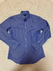 (ほぼ新品) ポロ ラルフローレン ストライプ デイリー 機能性コットンシャツ M 100