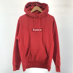 【中古】Supreme BOX LOGO Hoodie サイズM シュプリーム レッド[91]