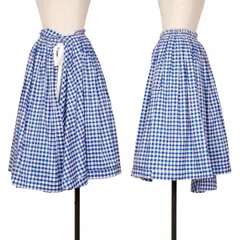 未使用級✨コムデギャルソン JUNYA期 プリーツ チェック 吊りラップスカート コムデギャルソンガールCOMME des GARCONS GIRL ウールタータン