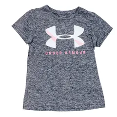 アンダーアーマー レディース M Tシャツ グレー ヒートギア ルーズ 半袖 ロゴ