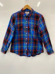 ピB336⚫︎OLD NAVY⚫︎オールドネイビー⚫︎長袖⚫︎チェックシャツ⚫︎綿100%⚫︎レディース⚫︎sizeM●青×赤×緑