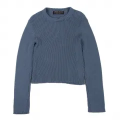 コムデギャルソン オムプリュスCOMME des GARCONS HOMME PLUS ネック切替リブニットセーター 青S位