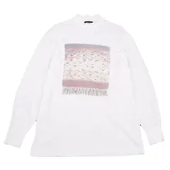 コムデギャルソンオムプリュスCOMME des GARCONS HOMME PLUS エスニックニット転写プリントハイネックカットソー オフM位