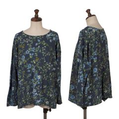 美品✨mina perhonenミナペルホネン ウール混 長袖 シャツ ブラウス 