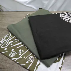 ファッション小物 和装小物 超大判風呂敷 綿タイプ 約130×130cm ３枚セット 中古品 T448