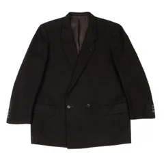 コムデギャルソン オムドゥCOMME des GARCONS HOMME DEUX ウールダブルテーラードジャケット 焦茶L