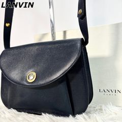 開店セール☆定価約18万 良品 ランバン レザー リザードエンボス ロゴ