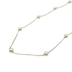 おまとめ♡素晴らしい照り艶♡k18♡アコヤ真珠♡ロングネックレス