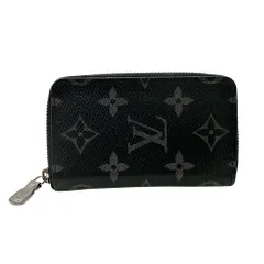 ルイ・ヴィトン LOUIS VUITTON 財布 メンズ ブランド コインケース  エクリプス モノグラムエクリプス ジッピー コインパース M81662 小さめ コンパクト おしゃれ 【中古】
