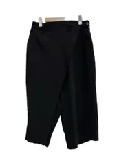 ヨウジ ヤマモト YOHJIYAMAMOTO POUR HOMME 15SS ラップパンツ 変形パンツ ワイドパンツ 黒 HU-P09-100 ハーフパンツ ブラック 2 101MB-889のサムネイル