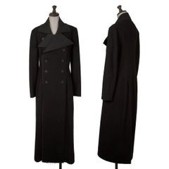 ヨウジヤマモト 半円裁片布リネンブレンドコート 背面UGLY Size 1