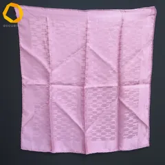 #ape エルメス HERMES スカーフ ピンク系 カレ プチカレ 40 H柄 光沢 ポケットチーフ チーフ シルク 絹 フランス製 [869501] k01