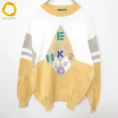 ケンゾーゴルフ KENZO GOLF ヴィンテージ セーター コットンニット ブランドロゴ メンズ [x998076]