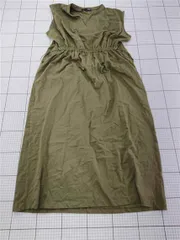 ◇ Θ シュガースプーン SUGAR SPOON ウエストギャザー ワンピース カーキ系 F レディース E  【1602040061486】