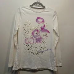 レディース 白 花柄 長袖 Tシャツ 80サイズ 春夏 62191