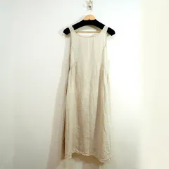 nest Robe (Ｆ) ネストローブ 日本製 01153-1271-5 リネン100％ レース付きノースリーブワンピース 麻 K2-104