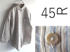 極美品】45rpm 現行 雲間草プリントのフリルブラウス 花柄 フラワー L 