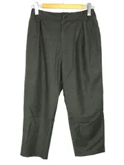 ディスカバード DISCOVERED タック スラックス テーパード 2 グレー ボトムス