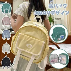 痛バッグ 痛バ 痛リュック ミニリュック バックパック レディース 推し活バッグ 推し活リュック デコバッグ 可愛い オタ活 軽量 可動式透明窓 フロントパーツ着脱可能