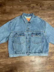 リーバイス STAY ルーズ オーバーサイズ ポケット トラッカー デニム ジャケット