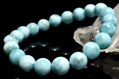 【１点物】瑞々しい艶感 ラリマー　9mm　ブレスレット パワーストーン 天然石 _MC5988