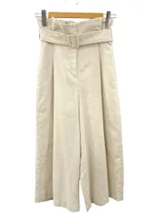 フレイアイディー FRAY I.D ハイウエストタックワイドパンツ リネン混 0 オフホワイト系 ボトムス
