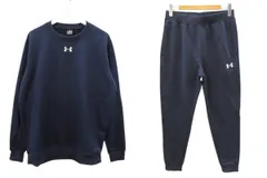 アンダーアーマー UNDER ARMOUR 23AW スウェット スウェットパンツ セットアップ XL ネイビー 長袖 トレーナー ボトムス 上下セット