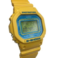 CASIO G-SHOCK カシオ ジーショック DW-5600CS イエローxスカイブルー 中古 Y４