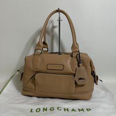 ロンシャン トートバッグ A4 ロゴ 内総柄 シボレザー ブラウン 茶 ロンシャン トートバッグ A4 ロゴ 内総柄 シボレザー ブラウン 茶