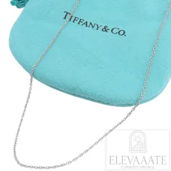 希少 美品 Tiffany&Co. ティファニー プラチナ ロング ネックレス チェーン Pt950 60㎝ TO672