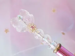 リボン 魔法のステッキ ボールペン レジン リボンモチーフ 文房具