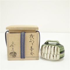 新品 香合 織部 弾き 加藤芳右衛門 - メルカリ