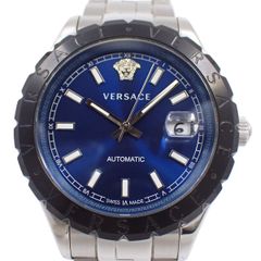 ヴェルサーチェ 腕時計 Vレース デイト メンズ クォーツ 中古品(33066 