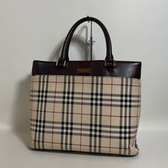 美品》Burberry(バーバリー)ブリーフケース チェック柄 - メルカリ