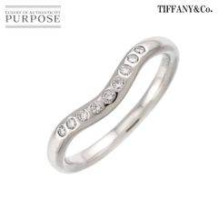 TIFFANY&Co. ティファニー Pt950 カーブドバンドリング 10号 - メルカリ
