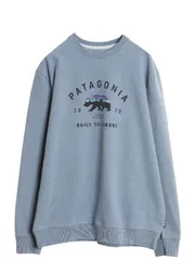 【お得なクーポン配布中!】 パタゴニア プリント スウェット メンズ L 古着 20年製 アウトドア フィッツロイ ベア グラフィック アート イラスト 裏起毛 クルーネック