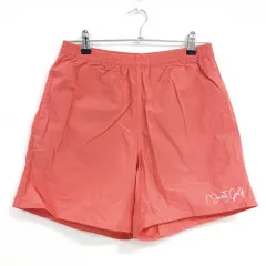【超美品】マーティーゴルフ ショートパンツ サーモンオレンジ系 ナイロン100％ 撥水 メンズ S ゴルフウェア Marty Golf