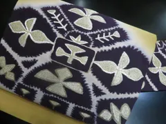 a2510-93 名古屋帯 九寸 美品 正絹 着物 名古屋仕立て