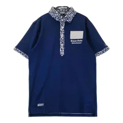 サイズ：M KAPPA GOLF カッパゴルフ  半袖ポロシャツ ワッペン  ネイビー系 [240101635215] ゴルフウェア メンズ ストスト