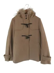 クミキョク 組曲 KUMIKYOKU ウール ダッフル コート フード ファー サイズ2 ベージュ QQQ