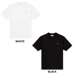 ラコステ LACOSTE アウトラインクロッククルーネックTシャツ メンズ 男性 トップス 半袖 ロゴT クラシックフィット ヘビーウェイト 綿 コットン ワンポイント 普段使い 快適  TH558299 001 WHITEのサムネイル