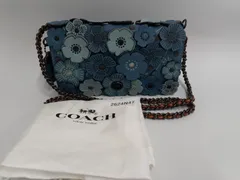 【2624N47】 汚れあり COACH コーチ 花 フラワー ショルダーバッグ  中古