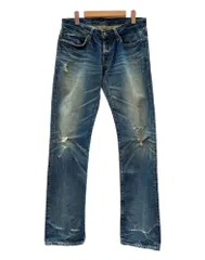 ヒステリックグラマー HYSTERIC GLAMOUR Denim Pants デニム パンツ ボタンフライ スタッズ 加工 Gパン ジーンズ THEE HYSTERIC XXX 青 無地 5AP-0423 デニム ブルー サイズ 32 104MB-461