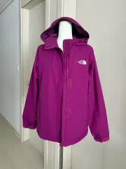 THE NORTH FACE パープル ウィンドブレーカー フード ジャケット